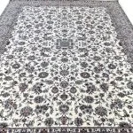 فرش افشان طرح نازنین رنگ کرم 700 شانه تراکم 2550 کد 16F7102732 - فرشخونه