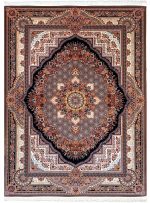 فرش ماشینی 700 شانه طرح بهشت گردویی کد 18F70135