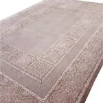 فرش وینتیج طرح گلتاج نسکافه ای 700 شانه 2100 کد 22F771210 - فرشخونه