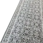 کناره وینتیج افشان طرح گل رو نقره ای برجسته 400 شانه کد 1920
