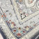 فرش حدیث دودی 700 شانه تراکم 2550 طلاکوب کد 20899 - فرشخونه