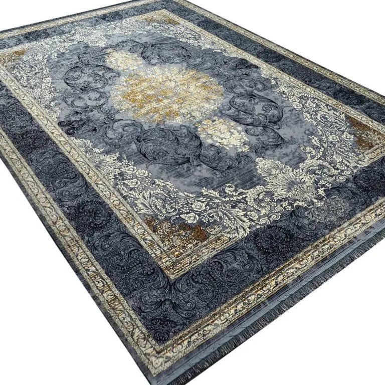 فرش وینتیج طرح دیاکو زمینه دودی 700 شانه 2550 کد 20915 - فرشخونه