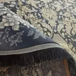 فرش افشان طرح ساناز زمینه دودی 700 شانه 2550 کد 20917 - فرشخونه
