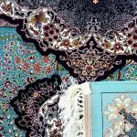 فرش ناردون آبی 1200 شانه غیر برجسته کد 44F210325 - فرشخونه