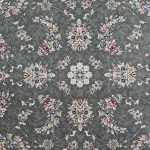 فرش افشان طرح روژان رنگ دودی 1200 شانه 10 رنگ غیر برجسته کد 2101360 - فرشخونه