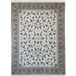 فرش افشان طرح روژان رنگ کرم 1200 شانه 10 رنگ غیر برجسته کد 2101360 - فرشخونه