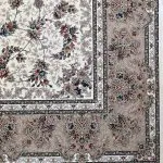 فرش افشان طرح روژان رنگ کرم 1200 شانه 10 رنگ غیر برجسته کد 2101360 - فرشخونه