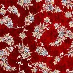 فرش افشان طرح روژان رنگ لاکی 1200 شانه 10 رنگ غیر برجسته کد 2101360 - فرشخونه
