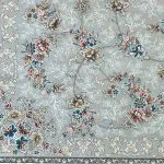 فرش افشان طرح روژان رنگ کرم 1200 شانه 10 رنگ غیر برجسته کد 2101360 - فرشخونه