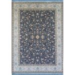 فرش طرح ماهلین رنگ دودی 700 شانه تراکم 2550 کد 55F701161 - فرشخونه
