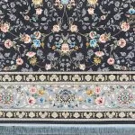 فرش طرح ماهلین رنگ دودی 700 شانه تراکم 2550 کد 55F701161 - فرشخونه