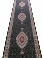 فرش کناره طرح ریز ماهی رنگ سرمه ای 500 شانه کد 50754 - فرشخونه