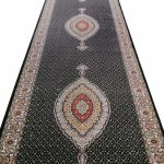فرش کناره طرح ریز ماهی رنگ سرمه ای 500 شانه کد 50754 - فرشخونه