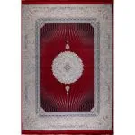 فرش هالیدی طرح خلیفه رنگ لاکی 1200 شانه 9 رنگ گل برجسته کد 78F201151 - فرشخونه