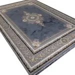فرش الیزابت طوسی 1200 شانه 9 رنگ گل برجسته تراکم 3600 کد 201152 - فرشخونه
