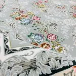 فرش افشان طرح ترلان 1200 شانه تراکم 3600 کد 95F2105302 رنگ نقره ای - فرشخونه
