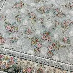 فرش افشان طرح ترلان 1200 شانه تراکم 3600 کد 95F2105302 رنگ نقره ای - فرشخونه