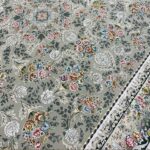 فرش افشان طرح ترلان 1200 شانه تراکم 3600 کد 95F2105302 رنگ ترمه ای - فرشخونه