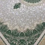 فرش طرح بیان رنگ ترمه ای 1200 شانه تراکم 3600 برجسته کد 95F2105307 - فرشخونه