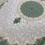 فرش طرح بیان رنگ ترمه ای 1200 شانه تراکم 3600 برجسته کد 95F2105307 - فرشخونه