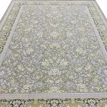 فرش افشان طرح طلا رنگ ترمه ای 1200 شانه تراکم 3600 برجسته کد 2105309 - فرشخونه