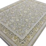 فرش افشان طرح طلا رنگ ترمه ای 1200 شانه تراکم 3600 برجسته کد 2105309 - فرشخونه