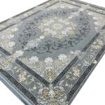 فرش وینتیج طرح ایساتیس 700 شانه تراکم 2550 رنگ طوسی کد 95F7107002