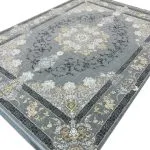 فرش وینتیج طرح ایساتیس 700 شانه تراکم 2550 رنگ طوسی کد 95F7107002