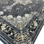 فرش وینتیج طرح ایساتیس 700 شانه تراکم 2550 رنگ دودی کد 95F7107002