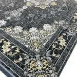 فرش وینتیج طرح ایساتیس 700 شانه تراکم 2550 رنگ دودی کد 95F7107002