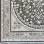 فرش طرح آژمان رنگ متالیک گل برجسته 1200 شانه کد 96F21030702 - فرشخونه