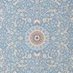 فرش افشان طرح شاهدخت آبی فیروزه ای 1200 شانه غیر برجسته کد 97F2104101 - فرشخونه
