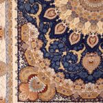 فرش اصفهان طرح رویا آبی کاربنی 1200 شانه غیر برجسته کد 4104 - Image 6