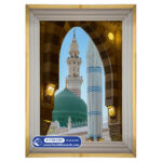 تابلو فرش مذهبی طرح گنبد سبز مسجد الحرام کد 201261 - فرشخونه