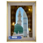 تابلو فرش مذهبی طرح گنبد سبز مسجد الحرام کد 201261 - فرشخونه