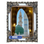 تابلو فرش مذهبی طرح گنبد سبز مسجد الحرام کد 201261 - فرشخونه