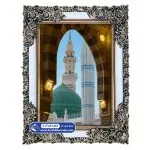 تابلو فرش مذهبی طرح گنبد سبز مسجد الحرام کد 201261 - فرشخونه