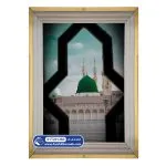 تابلو فرش طرح گنبد و گلدسته مسجدالحرام کد 201263 - فرشخونه