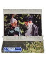 تابلو فرش سردار سلیمانی و رهبری کد 1109 - فرشخونه