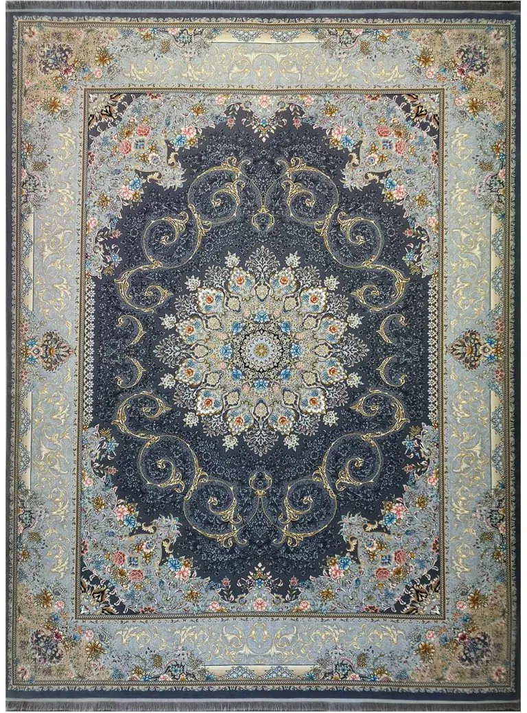 فرش طرح مهسا دودی 700 شانه تراکم 2550 کد 2711