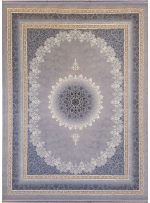 فرش طرح مهر 700 شانه تراکم 2550 کد 710600 رنگ نقره ای