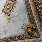 فرش فرانسوی طرح ژیوا رنگ نقره ای 700 شانه (12 رنگ) کد 301094 - فرشخونه