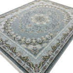 فرش طرح تندیس 1500 شانه تراکم 4500 کد 95F3105501 رنگ نقره ای