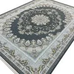 فرش طرح تندیس 1500 شانه تراکم 4500 کد 95F3105501 رنگ زغالی