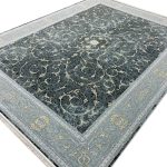 فرش طرح اسلیمی 1500 شانه تراکم 4500 کد 95F3105503 رنگ زغالی