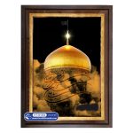تابلو فرش گنبد امام رضا در شب کد 201054 عمودی