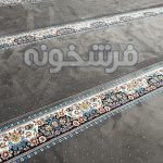 فرش سجاده ای تشریفاتی حاشیه گل رنگ گردویی 700 شانه کد 1045 - فرش سجاده ای فرشخونه
