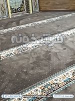 فرش سجاده ای تشریفاتی حاشیه گل رنگ گردویی 700 شانه کد 1045 - فرش سجاده ای فرشخونه