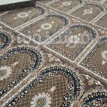 فرش سجاده ای طرح ترنم رنگ گردویی 700 شانه کد 701048 - فرش سجاده ای فرشخونه