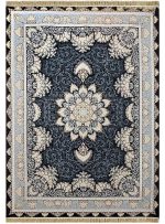 فرش طرح شیفته 700 شانه کد 1401 سرمه ای